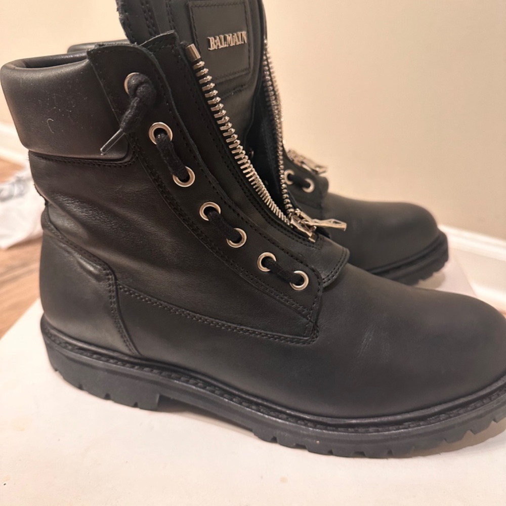 Balmain Ranger Combat Boots - Picture 5 of 10